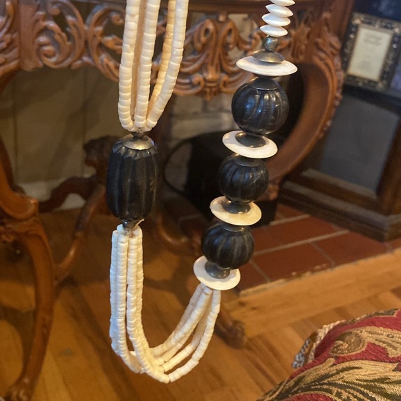 Bone Necklace African Jewelry Ethnic Bohemian Tribal Natural Stone Statement(DD) - Picture 9 of 10